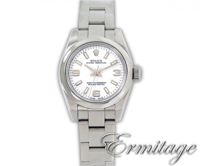 Pre-Owned Steel Rolex Oyster Perpetual 176200 Year 2008